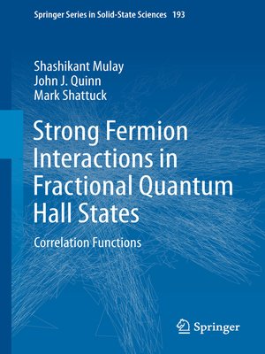 cover image of Strong Fermion Interactions in Fractional Quantum Hall States